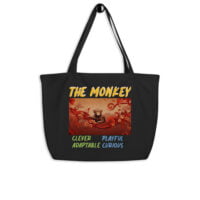 The Monkey - Large organic tote bag