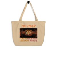 The Tiger - Large organic tote bag