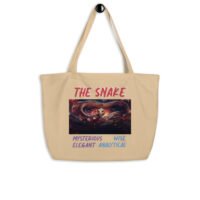 The Snake - Large organic tote bag