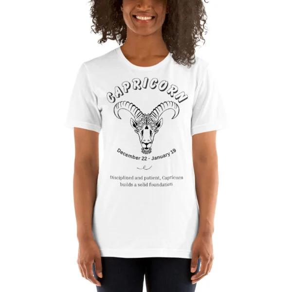 "Capricorn" Unisex t-shirt | Bella + Canvas 3001