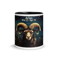 Aries Ceramic Mug with Color Inside