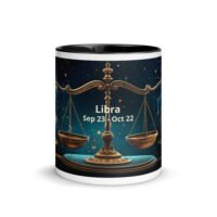Libra Ceramic Mug with Color Inside
