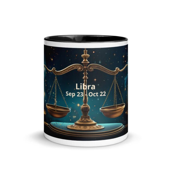 Libra Ceramic Mug with Color Inside