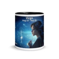 Virgo Ceramic Mug with Color Inside
