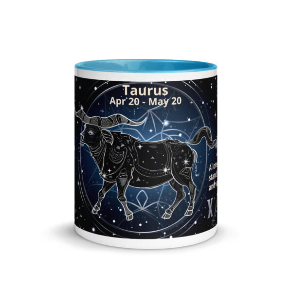 Taurus Ceramic Mug with Color Inside