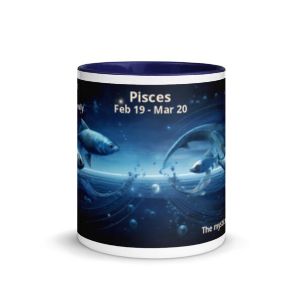 Pisces Ceramic Mug with Color Inside