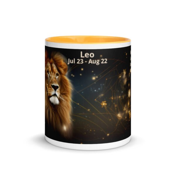 Leo Ceramic Mug with Color Inside