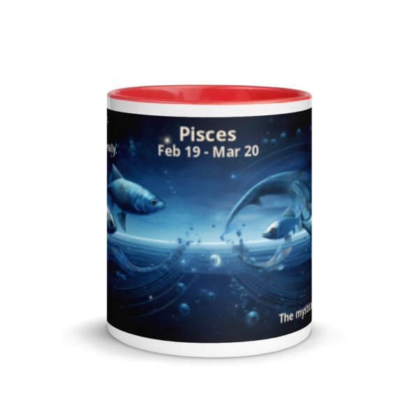 Pisces Ceramic Mug with Color Inside