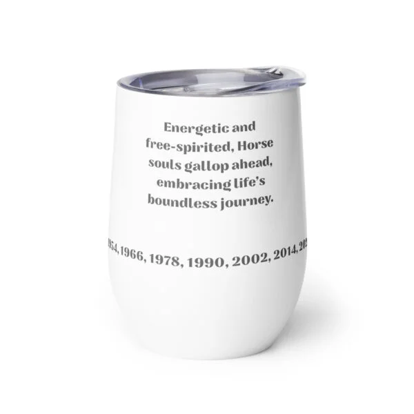 Wine tumbler - The Horse