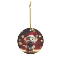 "The Rat" 2023 Christmas Ceramic Ornament