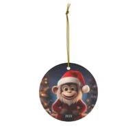 "The Monkey" 2023 Christmas Ceramic Ornament